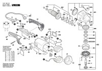 Bosch 3 601 H84 100 GWS 24-230 H Angle Grinder Spare Parts